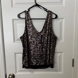 One Clothing Sequin Sleeveless Top Large
NWT